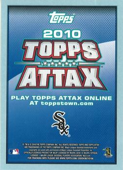 2010 Topps - Attax Code Cards #NNO Alexei Ramirez Back