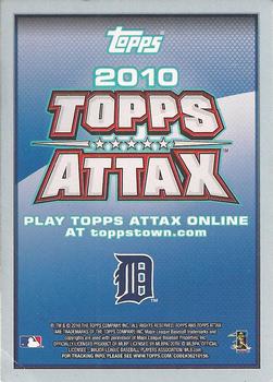 2010 Topps - Attax Code Cards #NNO Max Scherzer Back