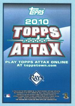 2010 Topps - Attax Code Cards #NNO B.J. Upton Back
