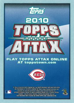 2010 Topps - Attax Code Cards #NNO Joey Votto Back