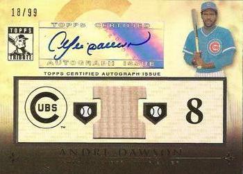 2010 Topps Tribute - Autograph Relics #TAR-AD2 Andre Dawson Front