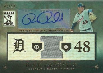 2010 Topps Tribute - Autograph Relics #TAR-RP1 Rick Porcello Front