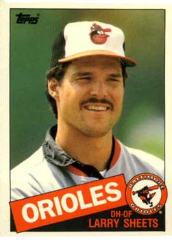 1985 Topps Traded #106T Larry Sheets Front
