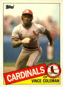 1985 Topps Traded #24T Vince Coleman Front