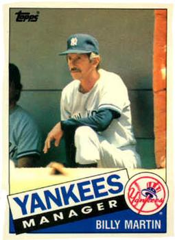 1985 Topps Traded #78T Billy Martin Front