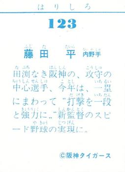 1979 Yamakatsu #123 Taira Fujita Back