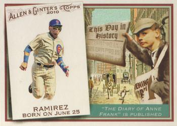 2010 Topps Allen & Ginter - This Day in History #TDH3 Aramis Ramirez Front