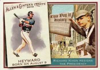 2010 Topps Allen & Ginter - This Day in History #TDH7 Jason Heyward Front