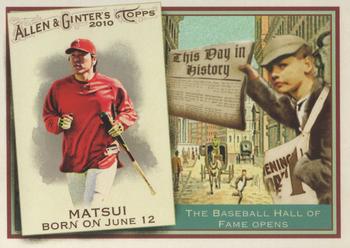 2010 Topps Allen & Ginter - This Day in History #TDH30 Hideki Matsui Front