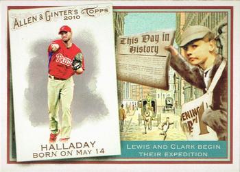 2010 Topps Allen & Ginter - This Day in History #TDH60 Roy Halladay Front