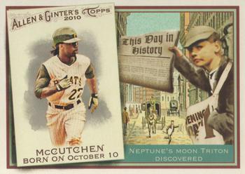 2010 Topps Allen & Ginter - This Day in History #TDH70 Andrew McCutchen Front
