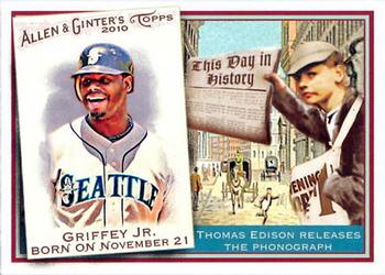 2010 Topps Allen & Ginter - This Day in History #TDH27 Ken Griffey Jr. Front