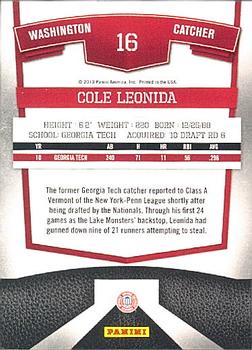 2010 Donruss Elite Extra Edition #16 Cole Leonida  Back