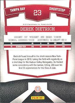 2010 Donruss Elite Extra Edition #23 Derek Dietrich  Back