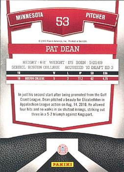 2010 Donruss Elite Extra Edition #53 Pat Dean  Back