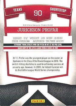 2010 Donruss Elite Extra Edition #90 Jurickson Profar  Back