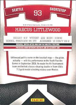 2010 Donruss Elite Extra Edition #93 Marcus Littlewood  Back