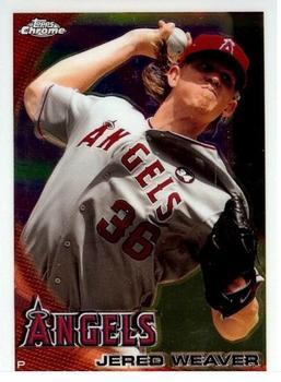 2010 Topps Chrome #148 Jered Weaver Front