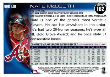 2010 Topps Chrome #162 Nate McLouth Back