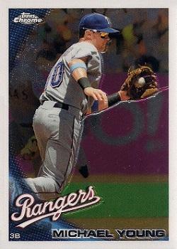 2010 Topps Chrome #108 Michael Young Front