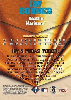 1997 Stadium Club - Pure Gold #PG5 Jay Buhner Back