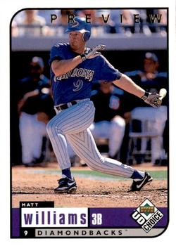 1999 UD Choice Preview #50 Matt Williams Front