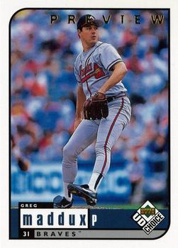 1999 UD Choice Preview #56 Greg Maddux Front