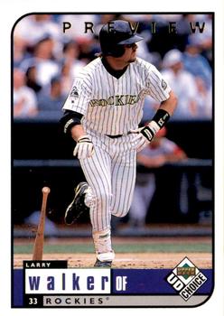 1999 UD Choice Preview #82 Larry Walker Front
