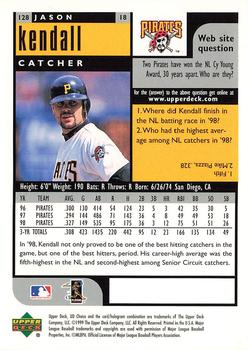 1999 UD Choice Preview #128 Jason Kendall Back