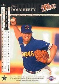 1994 Upper Deck Minor League #121 Jim Dougherty Back