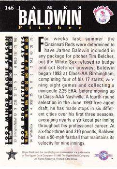 1994 Upper Deck Minor League #146 James Baldwin Back