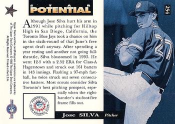 1994 Upper Deck Minor League #254 Jose Silva Back