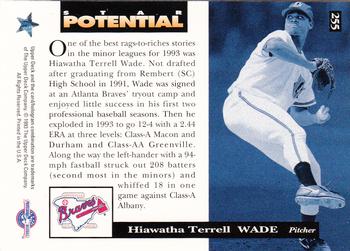 1994 Upper Deck Minor League #255 Hawatha Terrell Wade Back