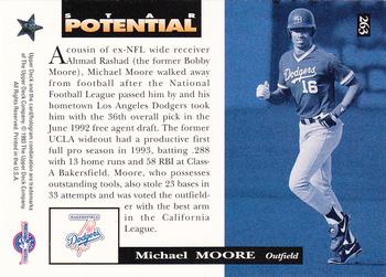 1994 Upper Deck Minor League #263 Michael Moore Back