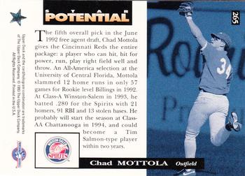 1994 Upper Deck Minor League #265 Chad Mottola Back