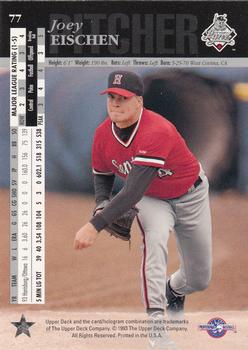 1994 Upper Deck Minor League #77 Joey Eischen Back