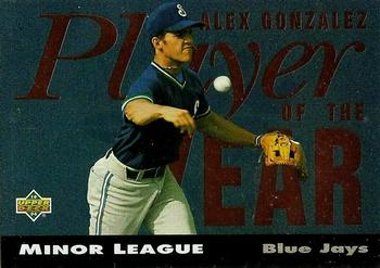 1994 Upper Deck Minor League - Player of the Year #PY4 Alex Gonzalez Front
