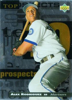 1994 Upper Deck Minor League - Top 10 Prospects #8 Alex Rodriguez Front