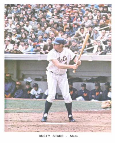 1972 New York Mets Color Picture Pack A #NNO Rusty Staub Front