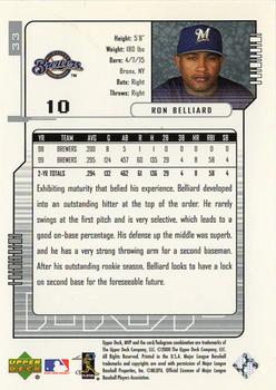 2000 Upper Deck MVP - Silver Script #33 Ron Belliard Back
