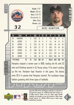 2000 Upper Deck MVP - Silver Script #120 Mike Hampton Back