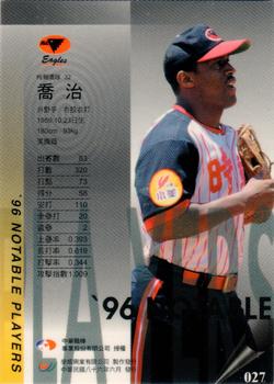 1996 CPBL Pro-Card Series 2 - Notable Players #027 George Hinshaw Back