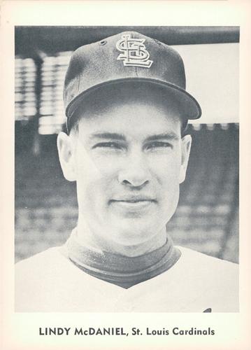 1960 Jay Publishing St. Louis Cardinals #NNO Lindy McDaniel Front