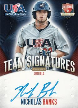2014 Panini USA Baseball - Collegiate National Team Signatures #13 Nicholas Banks Front