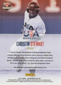 2014 Panini USA Baseball - Game Action #1 Christin Stewart Back