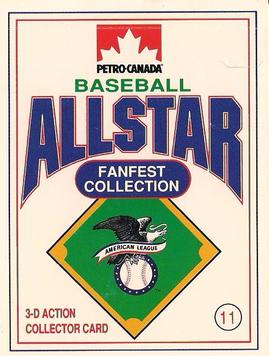 1991 Petro Canada All-Star FanFest Standups #11 Cecil Fielder Front