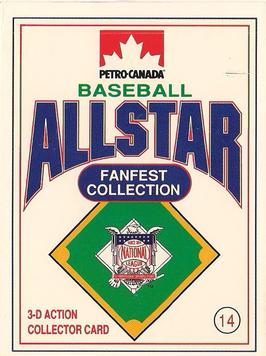 1991 Petro Canada All-Star FanFest Standups #14 Dale Murphy Front