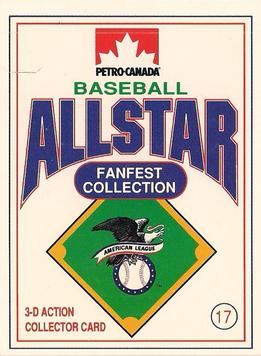 1991 Petro Canada All-Star FanFest Standups #17 Kirby Puckett Front