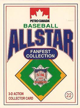1991 Petro Canada All-Star FanFest Standups #22 Orel Hershiser Front