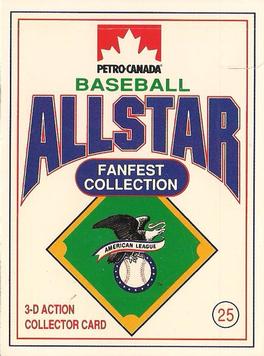 1991 Petro Canada All-Star FanFest Standups #25 Nolan Ryan Front